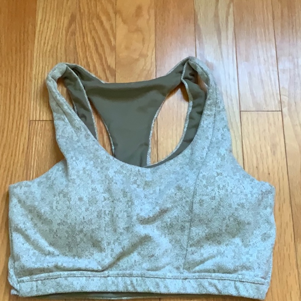 Gymshark, khaki, fleur sports bra
